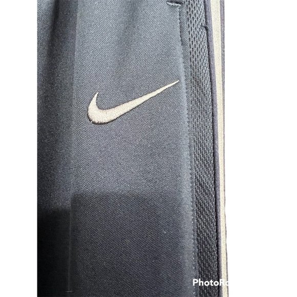 Nike Training Joggers Track Pants Men Size Large Blue Pockets Side Gray Stripe - Picture 3 of 11